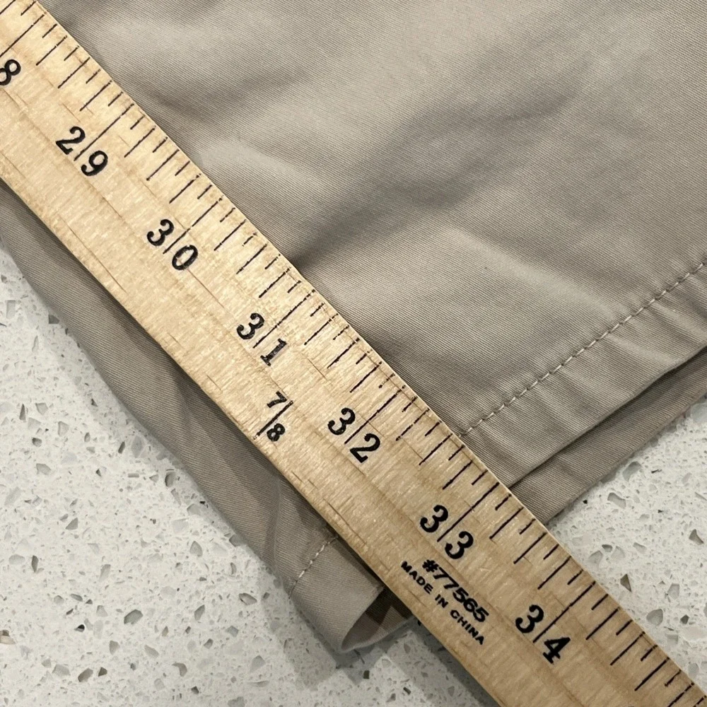 Mountain Khakis Tan Cotton Nylon Stretch Straight Leg Pants Mens 34x34